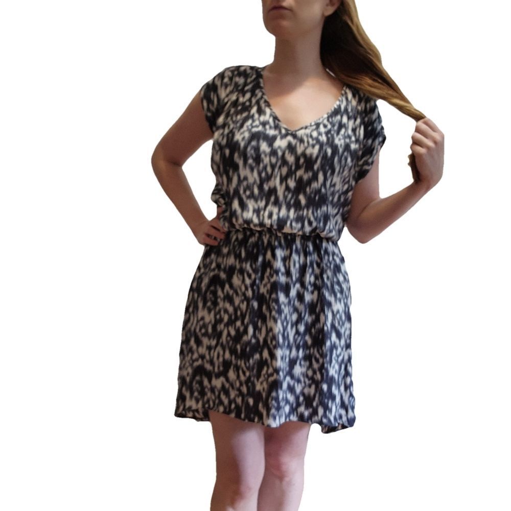 Express, Stylish Black and White Dress, Medium